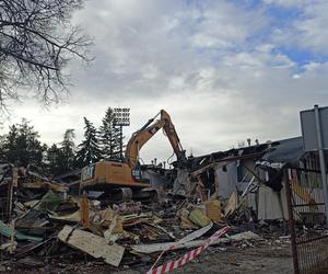 Rozbiórka budynku Warty Poznań