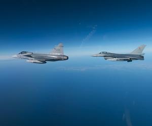 Szwedzki Gripen i Belgijski F-16