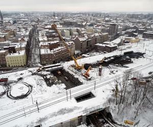 Przebudowa wiaduktu w Bytomiu. Prace w rejonie Zamłynia idą pełną parą 