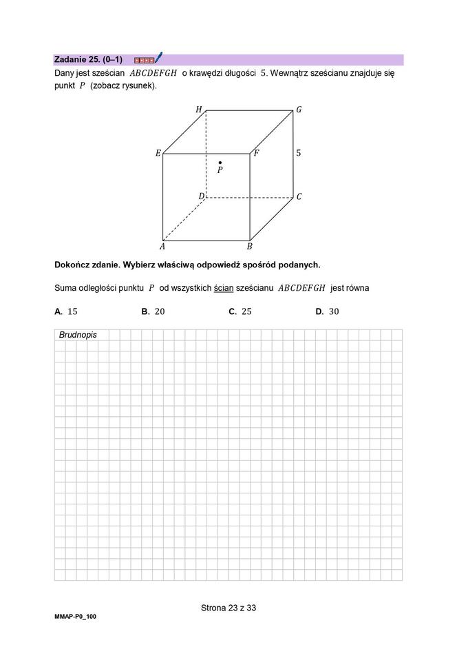 Matura próbna z matematyki 2023 - arkusz CKE