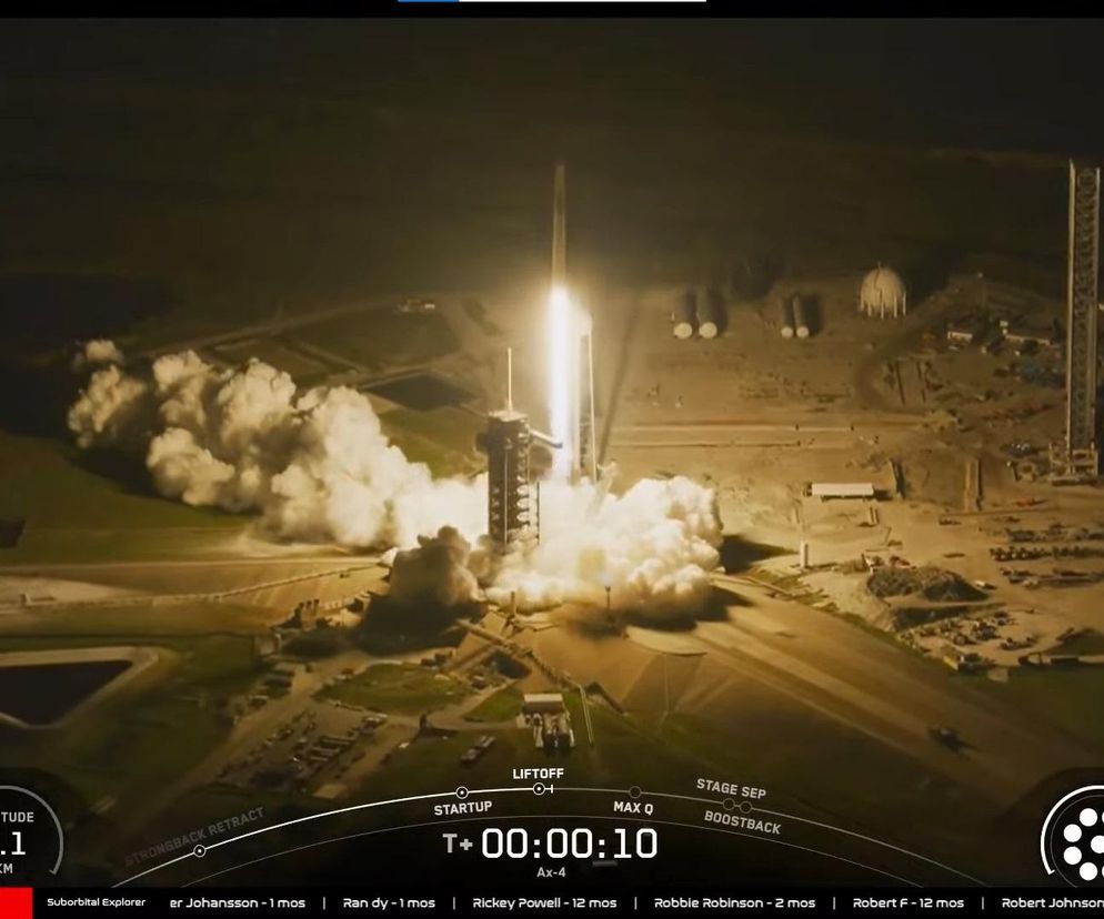 Wystartowali! Start polskiego astronauty na żywo