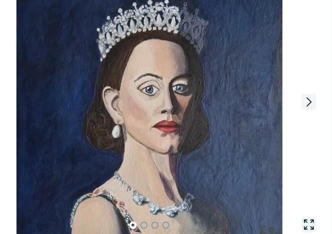 Portret Królowej Elżbieta II (Claire Foy z serialu The Crown)