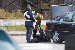 Marcin Dubieniecki i Katarzyna Modrzewska na spacerze