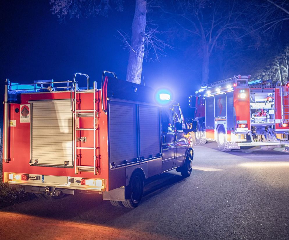 Kraków. Nocny pożar w bloku na ul. Grażyny. Mężczyzna nie żyje