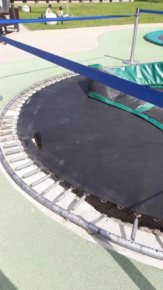 Trampolina grozy na Wilanowie