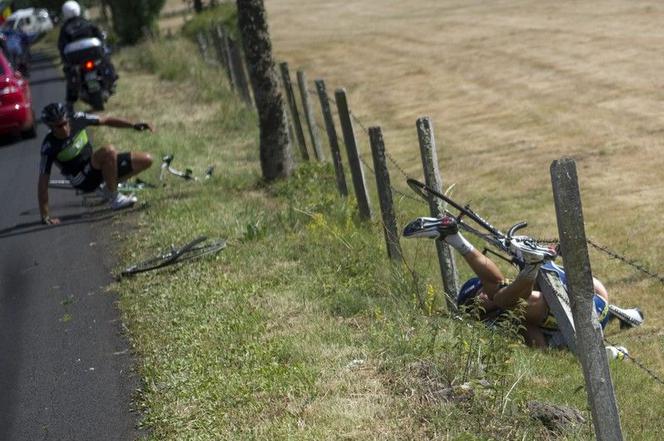 johny hoogerland, tour de france, wypadek