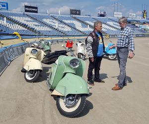 Osy kręciły kółka na stadionie żużlowym w Lesznie. Ogólnopolski zlot skuterów Osa Osieczna-Leszno 