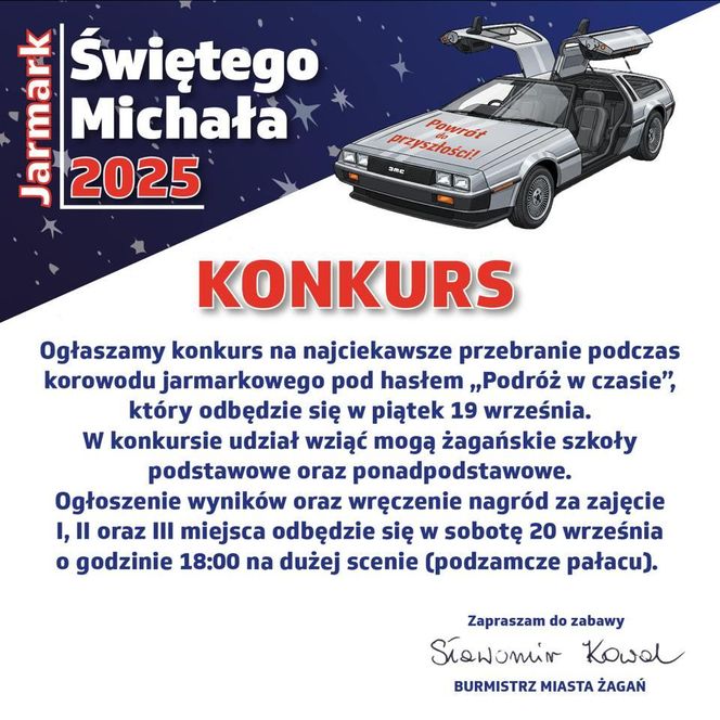 Jarmark św. Michała 2025 w Żaganiu! Trzy dni święta tradycji i wielkich koncertów