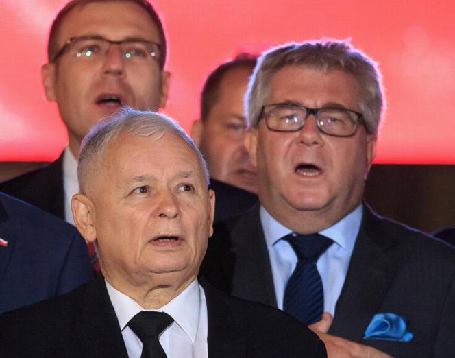 Ryszard Czarnecki i Jarosław Kaczyński 