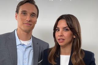 M jak miłość nowy sezon. Aneta (Ilona Janyst), Olek (Maurycy Popiel) na planie