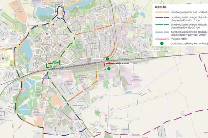 Plan objazdów