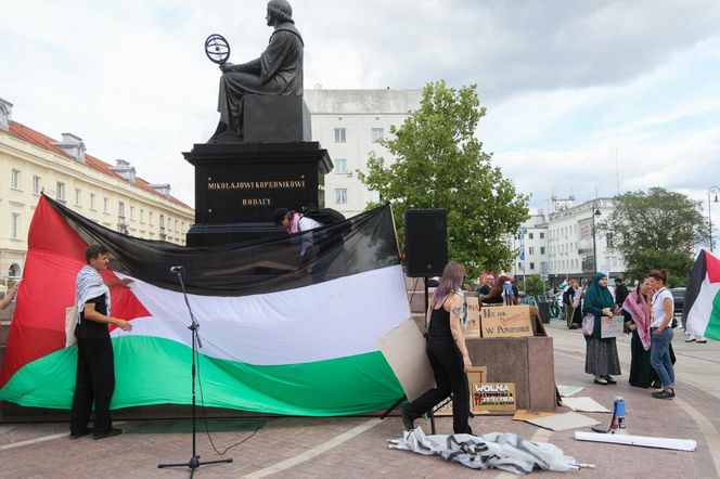 Marsz dla Palestyny przeszedł w niedzielę, 17 sierpnia ulicami Warszawy