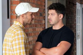 	Barwy szczęścia odc. 3135. Franek (Mateusz Banasiuk), Justin (Jasper Sołtysiewicz)