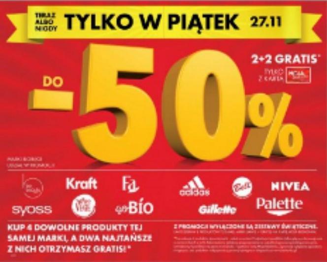 produkty wybranych marek 2 + 2 gratis