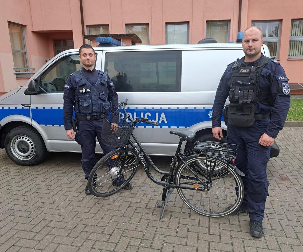 Policjanci patrolując miasto odzyskali skradziony rower elektryczny