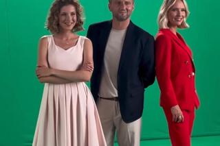 M jak miłość nowa czołówka po wakacjach 2024. Dorota (Iwona Rejzner), Bartek (Arkadiusz Smoleński), Natalka (Dominika Suchecka)