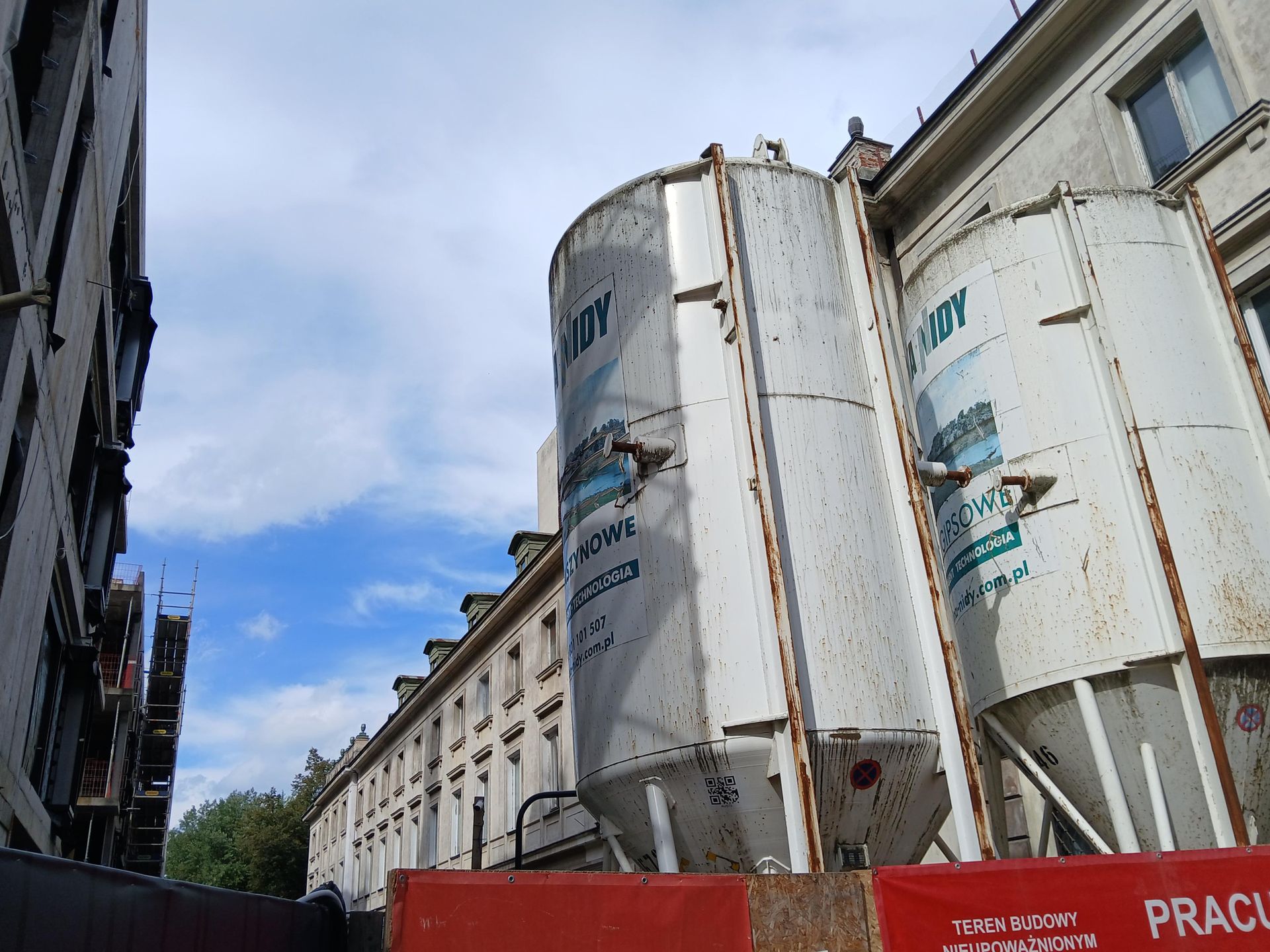 Villa Bogoria w Warszawie podczas budowy