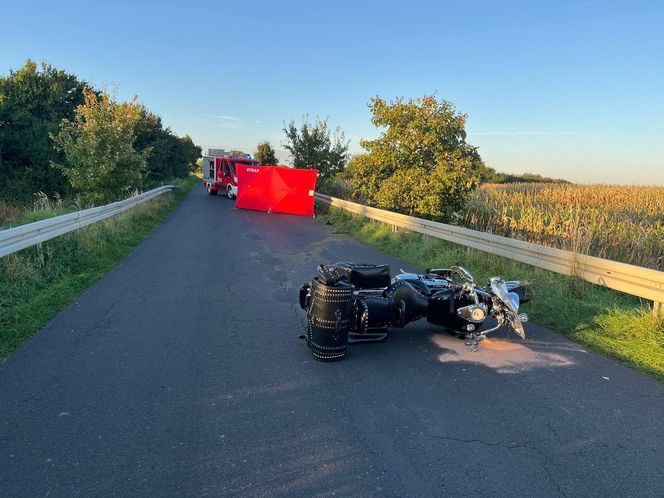 Śmiertelny wypadek motocyklisty