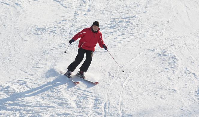 Antoni Macierewicz na nartach