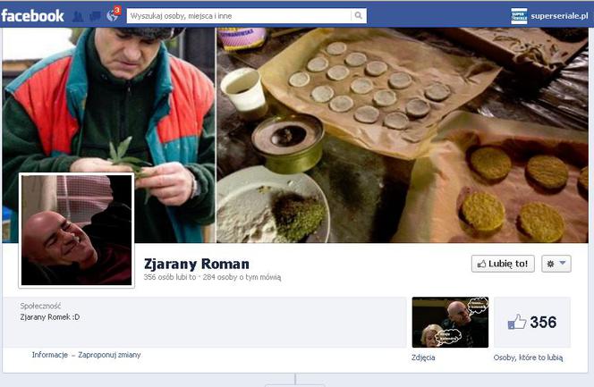Zjarany Roman z "Na Wspólnej" na Facebooku