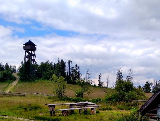 Wieża widokowa na Lubaniu (Gorce) w Krośnicy