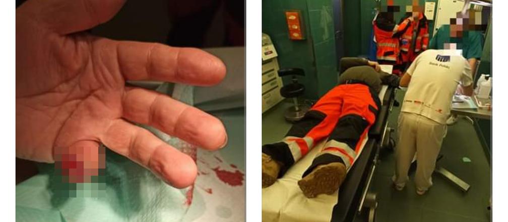 Medyka. Obywatel Turkmenistanu odgryzł palec ratownikowi medycznemu [ZDJĘCIA]