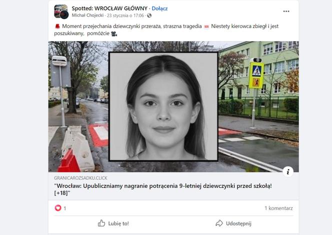 "Uwaga! Drastyczne nagranie". Fake newsy opanowują internet. Policja ze Świdnicy alarmuje" "To oszustwo"