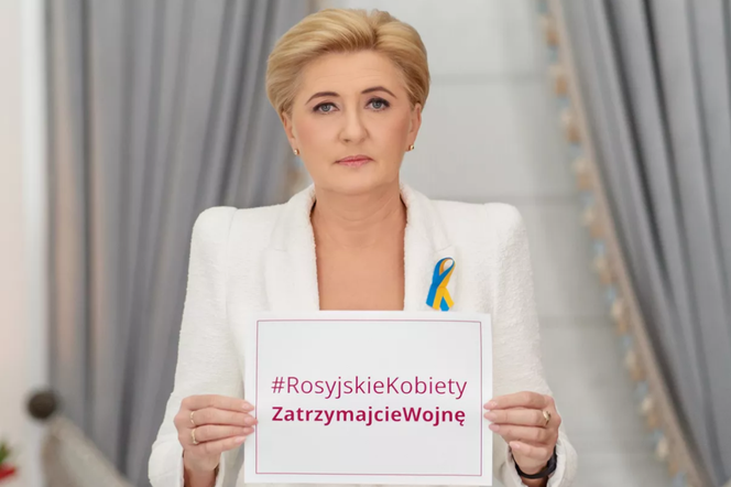Agata Kornhauser-Duda zabiera głos w sprawie wojny. Rosyjskie kobiety, zatrzymajcie wojnę 
