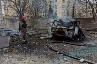 Rosyjski atak rakietowy na Krzywy Róg