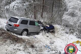 Tragiczny wypadek w Kroczycach. Dwie osoby nie żyją, dziecko walczy o życie