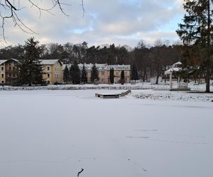 Nałęczów - Park Zdrojowy zimą