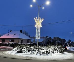 Świąteczne iluminacje w Węgrowie