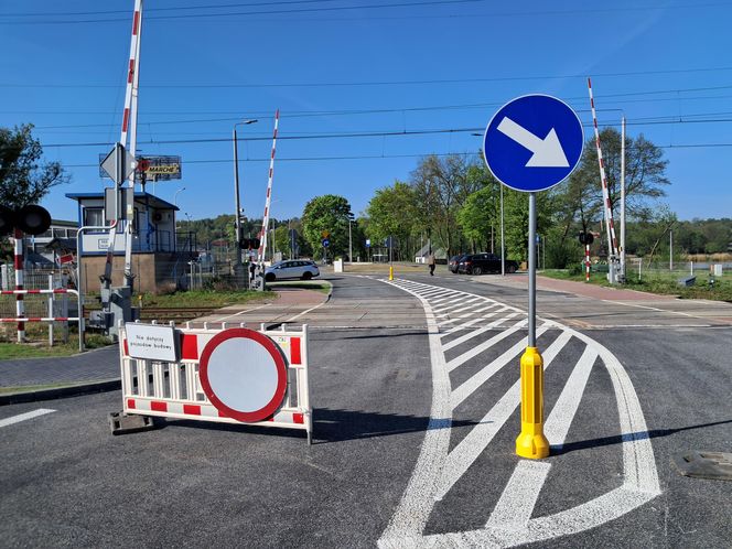 Przejazd kolejowy Starachowice Zachodnie otwarty