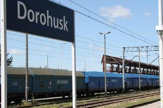 Lubelskie/Doruhusk - wysypana soja z ukraińskiego pociągu