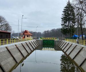 Śluza Guzianka otwarta po remoncie