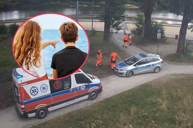 Stalowa Wola. Dwoje dzieci na środku Sanu! Nie potrafili wrócić na brzeg [ZDJĘCIA]