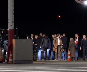 Donald Tusk przyleciał na mecz Litwa - Polska