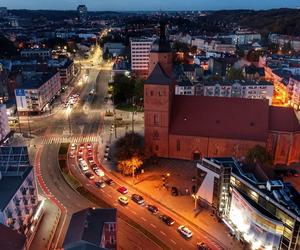 Tak wygląda Gorzów z lotu ptaka. Niesamowite zdjęcia wieczorową porą