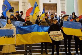 Lublin: protest wobec rosyjskiej agresji na Ukrainę