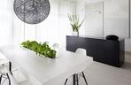 Czarno-białe wnętrze apartamentu