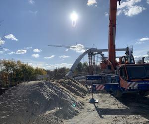 Budowa wiaduktu w Sosnowcu
