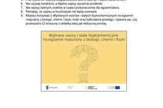 Matura 2023: chemia formuła 2015