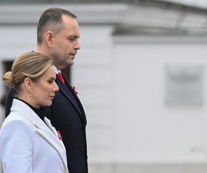 Marta Nawrocka w czasie obchodów Narodowego Święta Niepodległości