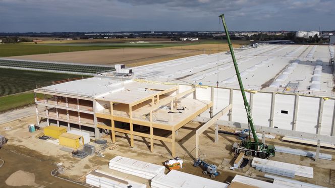 Największy biurowiec z CLT powstaje w Środzie Wielkopolskiej