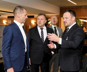 Prezes PZPN powitał prezydenta UEFA. Mamy zdjęcia [GALERIA]