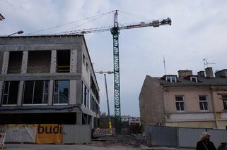 Postępy prac budowlanych przy ulicy Staszica, SPSK nr 1 w Lublinie
