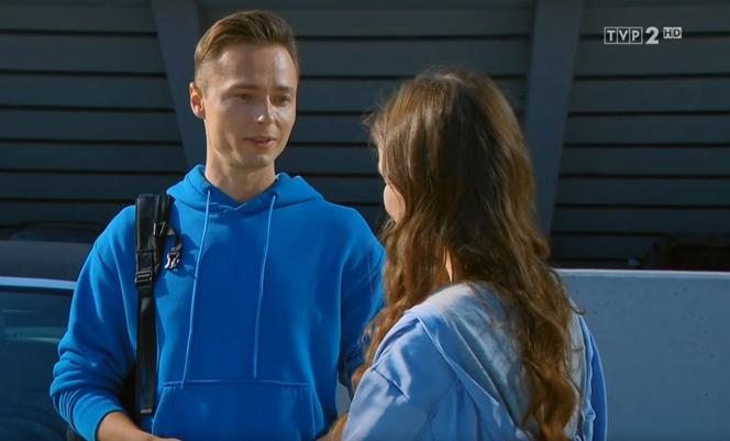 Barwy szczęścia odc. 2571. Józek Sałatka (Patryk Pniewski), Anka (Anna Bieżyńska)