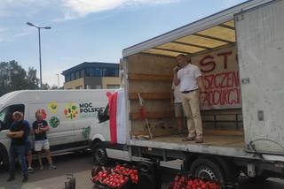 Protest producentów papryki w Radomiu