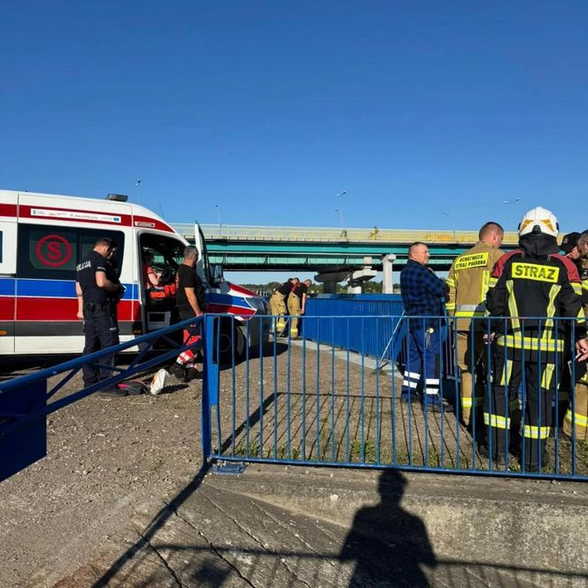 Kobieta skoczyła z zapory na Stopniu Wodnym Kościuszko. Chwile grozy w Krakowie