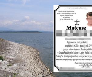 Mateusz utonął w jeziorze Orawskim
